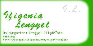 ifigenia lengyel business card